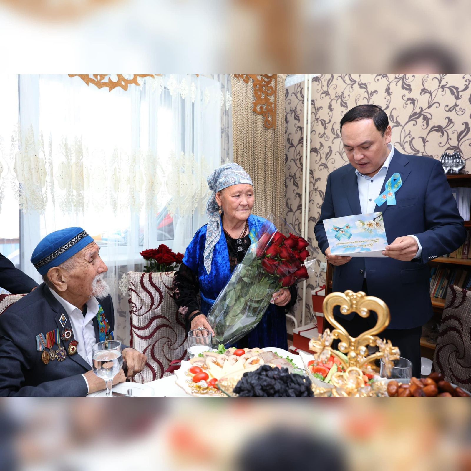 Ербол Карашукеев поздравил ветеранов с Днем Победы